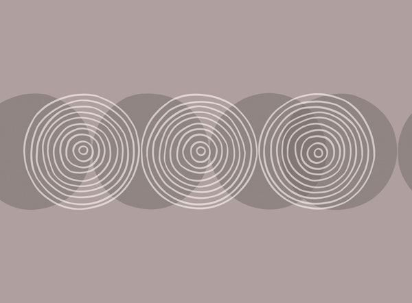 Circle Minimalist Modern Geometry Smoke Pink