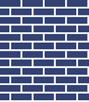 Dark blue brick wallpaper ταπετσαρία