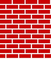Red brick wallpaper ταπετσαρία