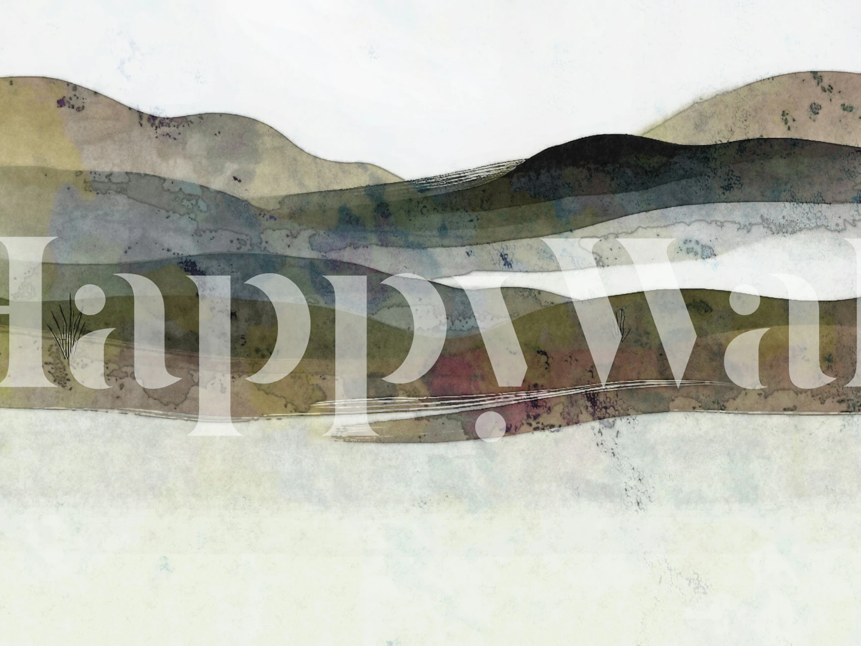 Moody 80s Vista -tapetti huoneessa