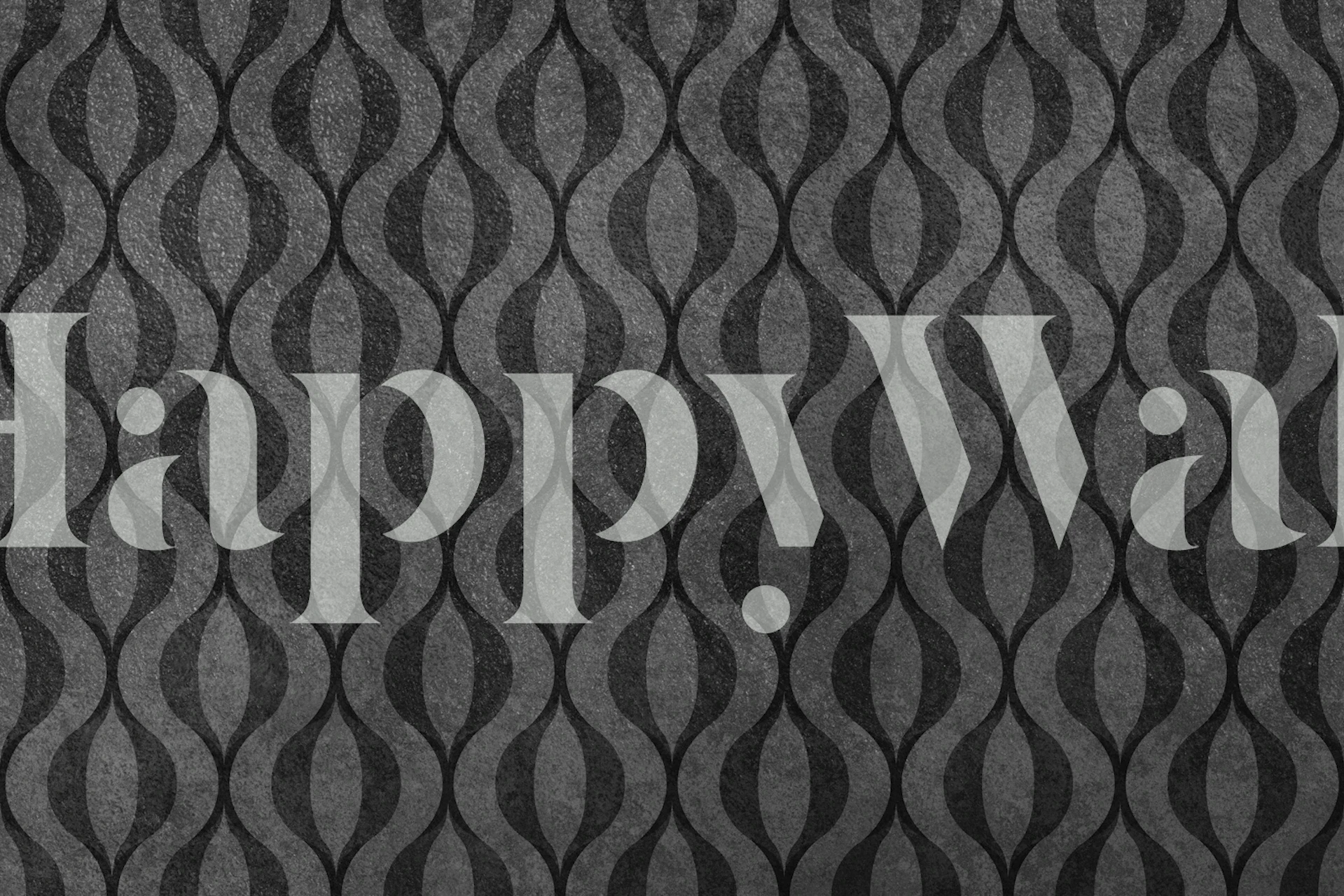 Retro grunge texture wallpaper in a room