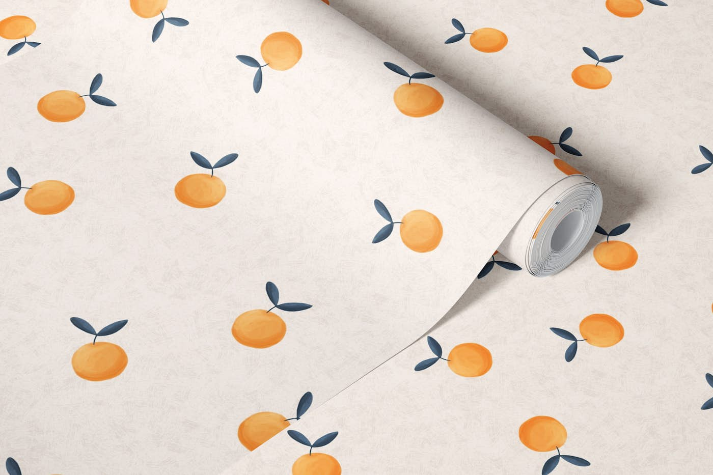 Orange fruits small wallpaper roll