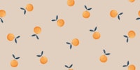 Orange fruits in a beige land tapete