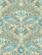 Botanical Damask in Fawn, Cream and Aqua