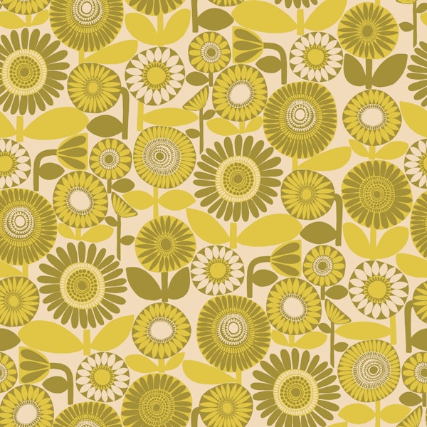Scandi Sunflower Meadow - Mustard