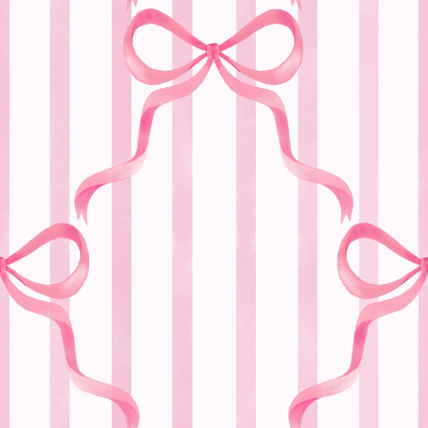 Pink Coquette Stripes