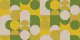 Bauhaus Circles - Green Yellow Olive Cream