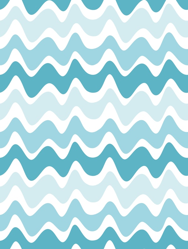 Waves - Moonstone Blue
