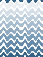 Gradient Waves - Dazzling Blue tapete