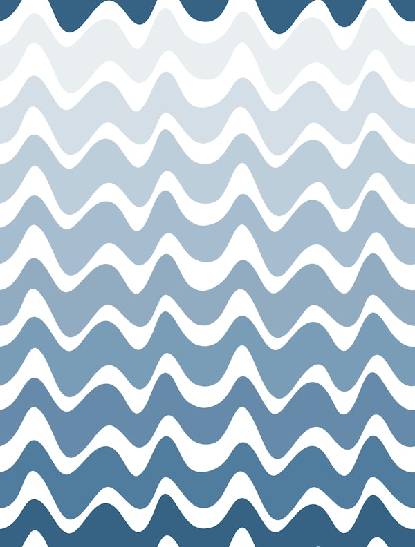 Gradient Waves - Dazzling Blue