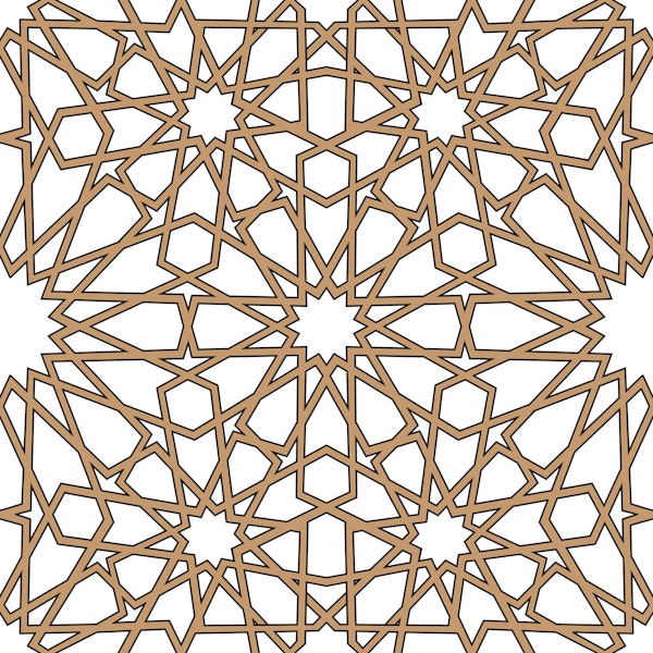 Arabesque art style 6 gold