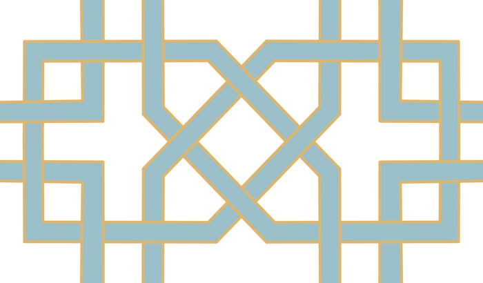 Arabesque Art Style 8 Pale Blue Wallpaper
