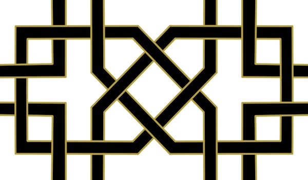 Arabesque art style 8 white and black