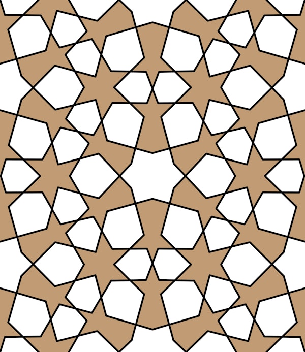 Arabesque art style 9 gold