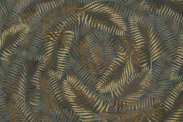 Floating Palm Leaves Green