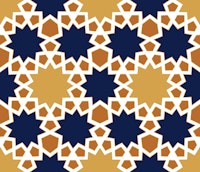 Arabesque art style 11 navy and gold wallpaper