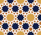 Arabesque art style 11 navy and gold