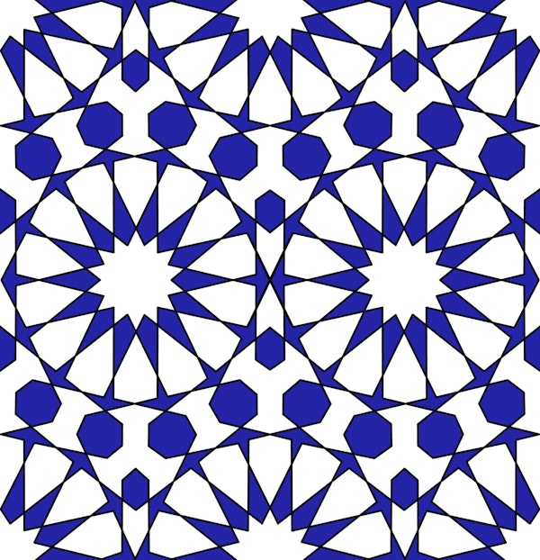 Arabesque art style 17 navy