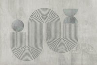 Dynamic Balance Modern Art Grey wallpaper