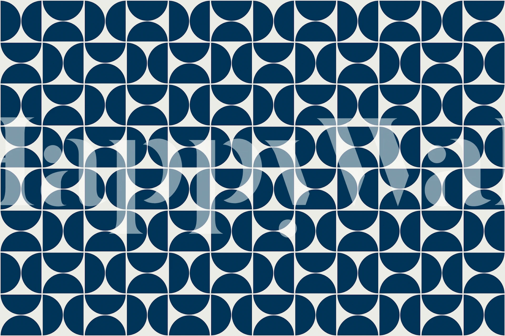 Geometric navy blue shapes on light background wallpaper