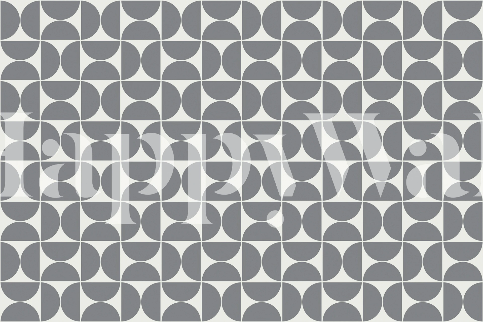 Mid-Century modern wallpaper pattern in a room