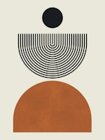 Circles and semicircles 25 tapetit