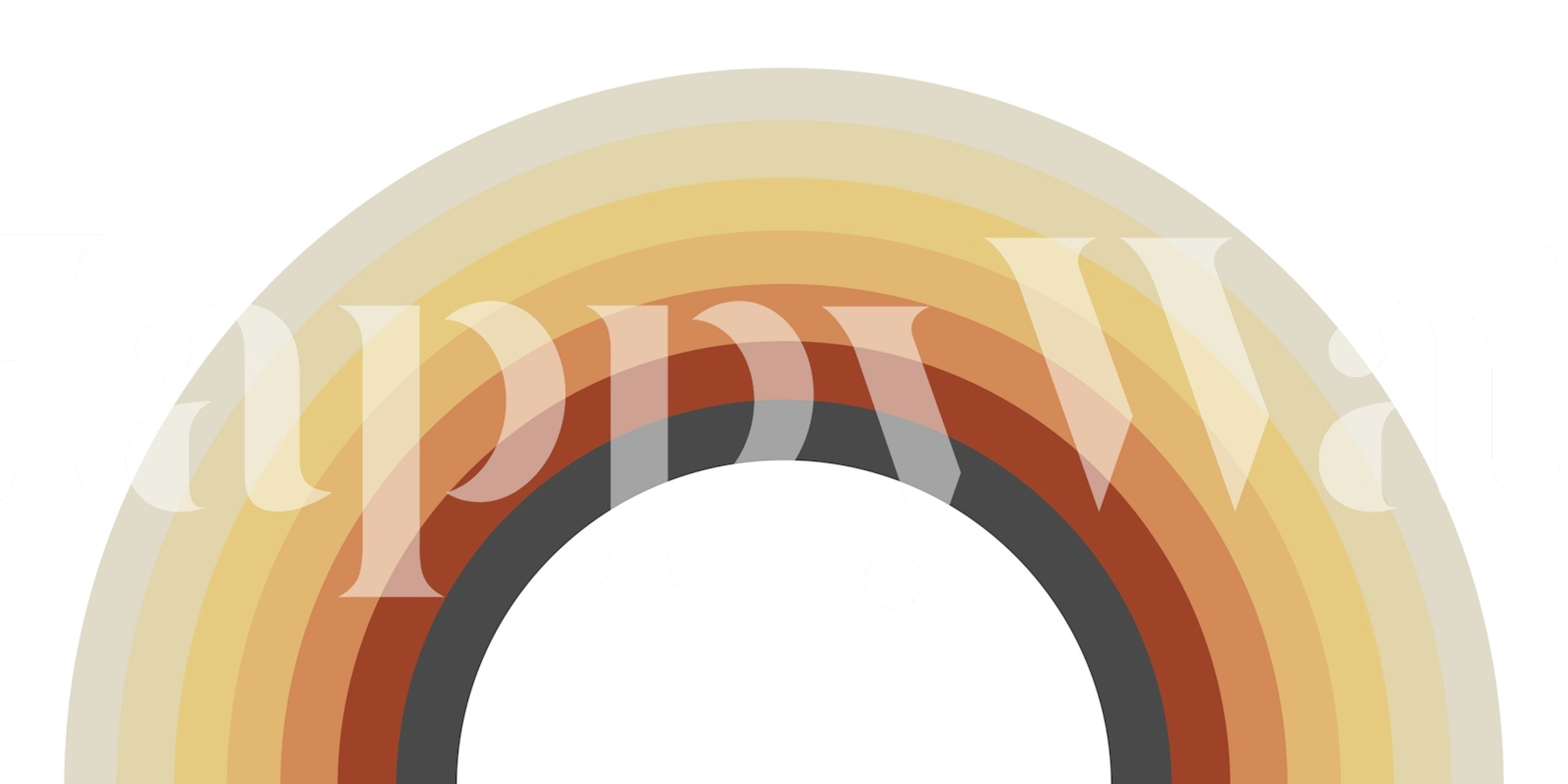 Modern Rainbow Luxury behang in een kamer