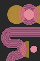 80s Vivid Arch Lines papiers peint