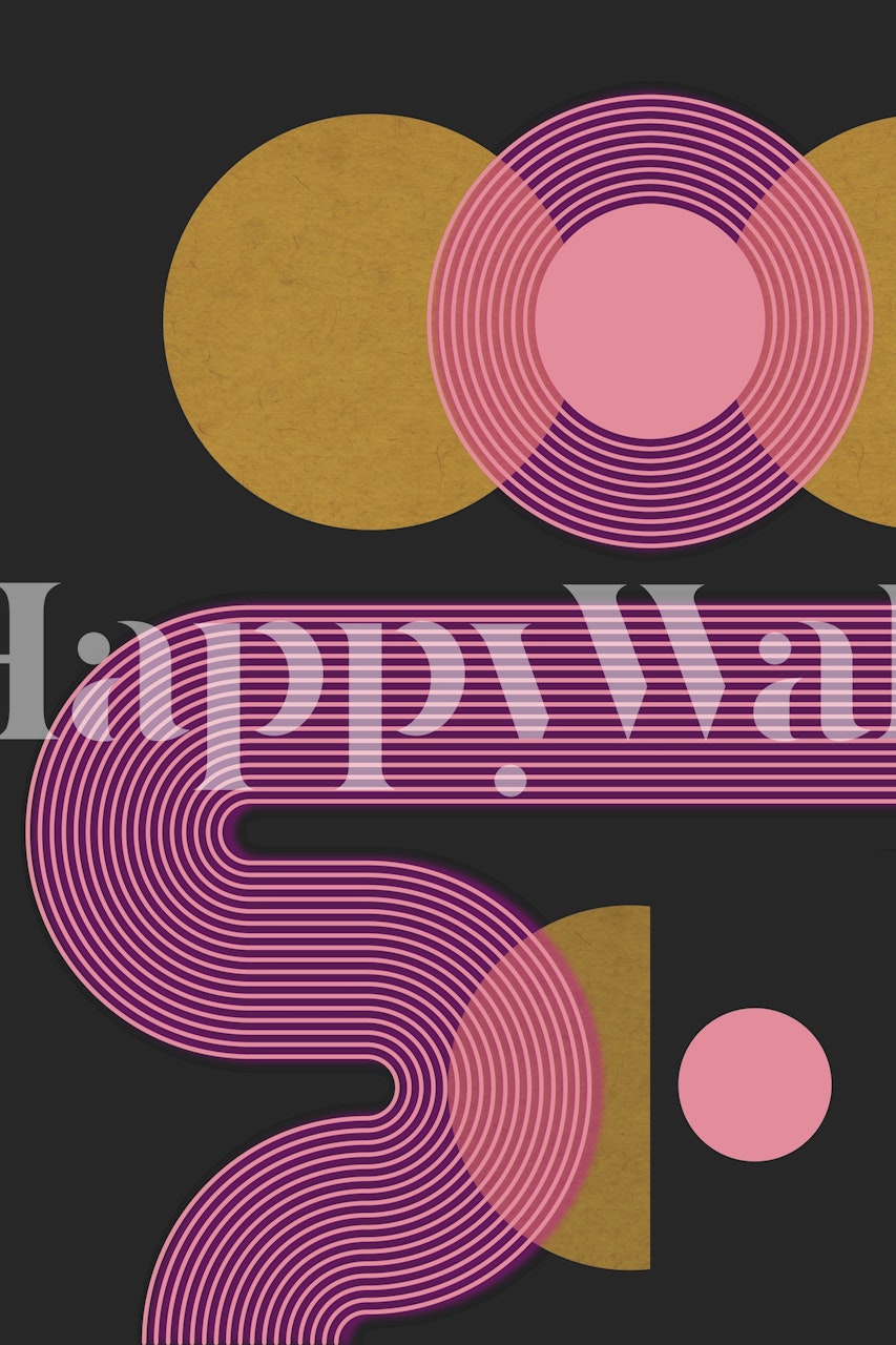 tapeta 80s Vivid Arch Lines u sobi