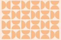 Pastel Powder Peach Bauhaus wallpaper