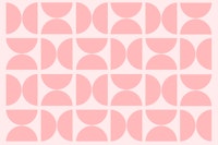 Pastel Pink Bauhaus ταπετσαρία