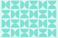 Pastel Turquoise Bauhaus wallpaper