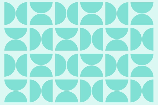 Pastel Turquoise Bauhaus