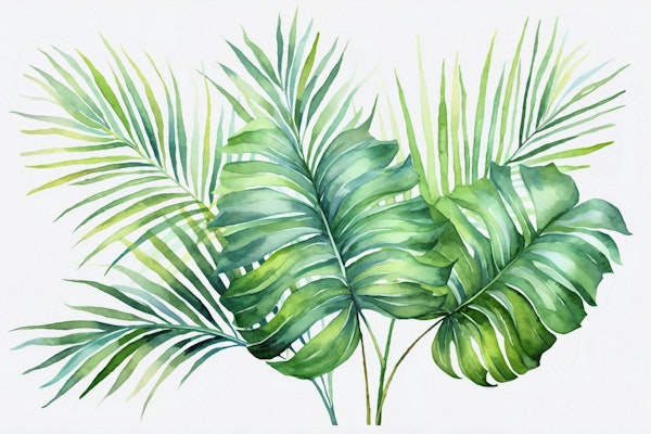 Lush Green Jungle Leaves