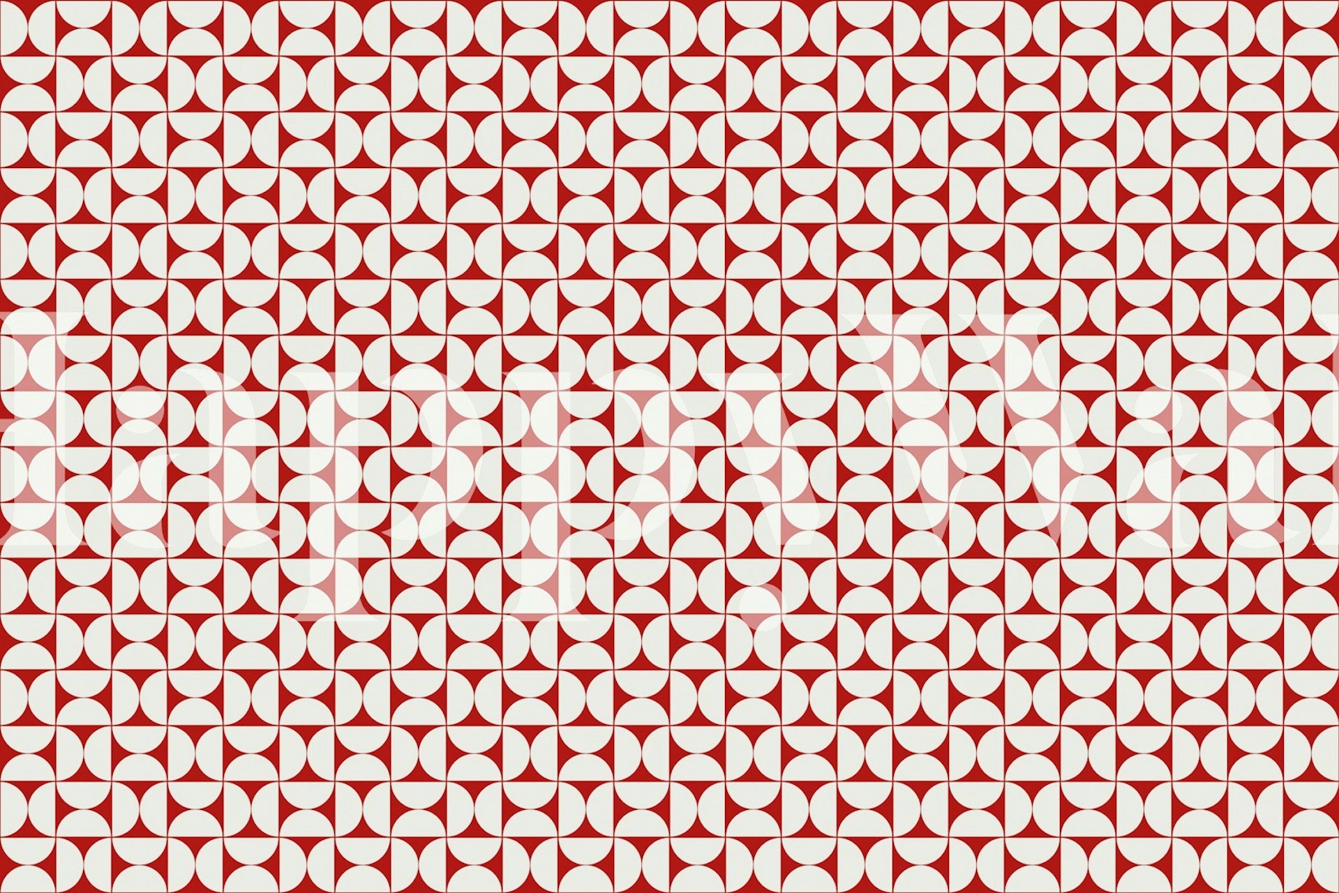 Mid-Century Modern Pattern wallpaper in a room