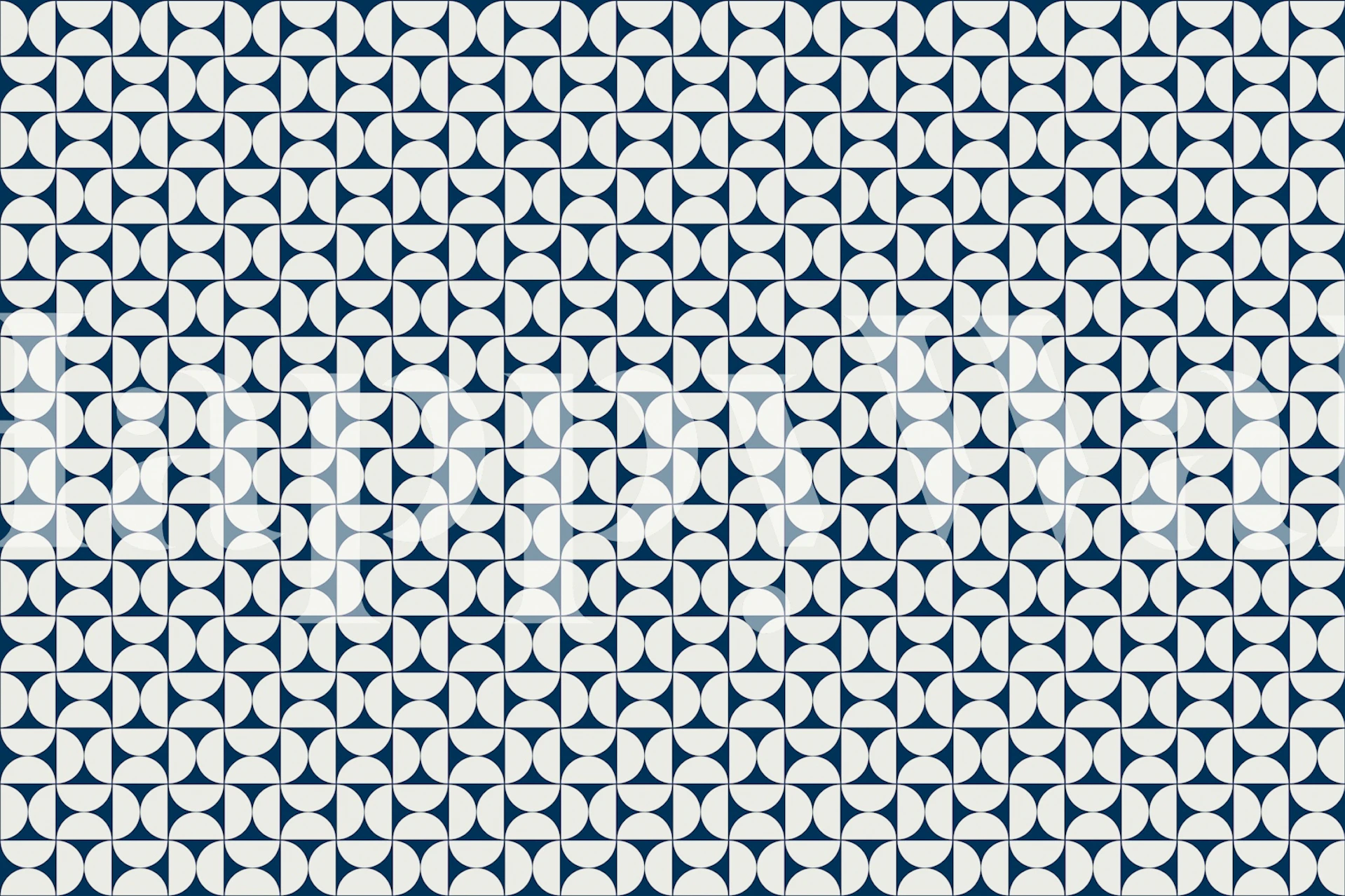 tapeta Mid-Century Modern pattern u sobi