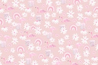 Flamingo Rainbow Daisy Dream 3 ταπετσαρία