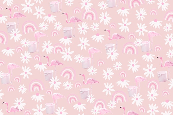 Flamingo Rainbow Daisy Dream 3