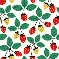 Strawberry Patch - modern tapete