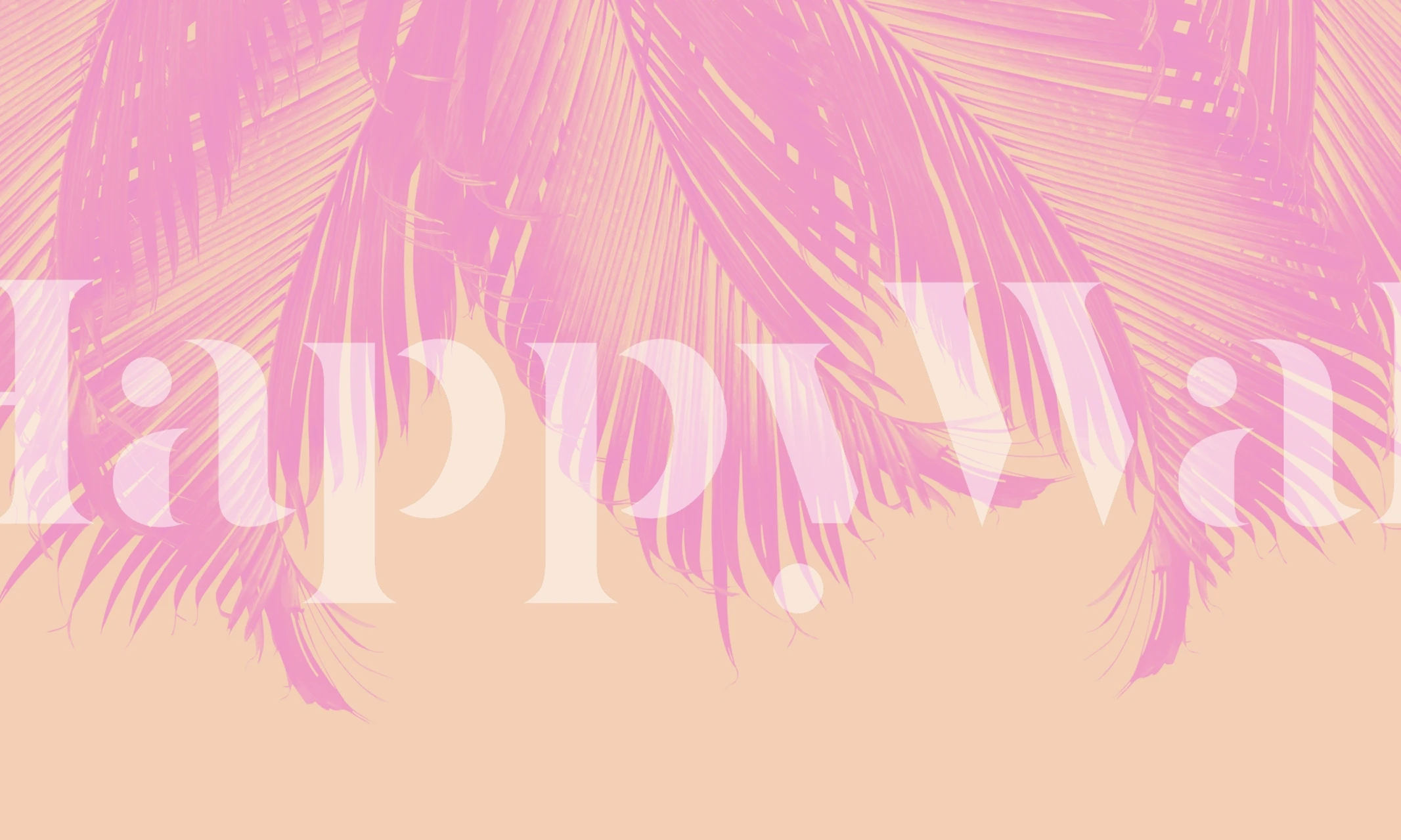 Palm Leaves Finesse 7 tapet i ett rum