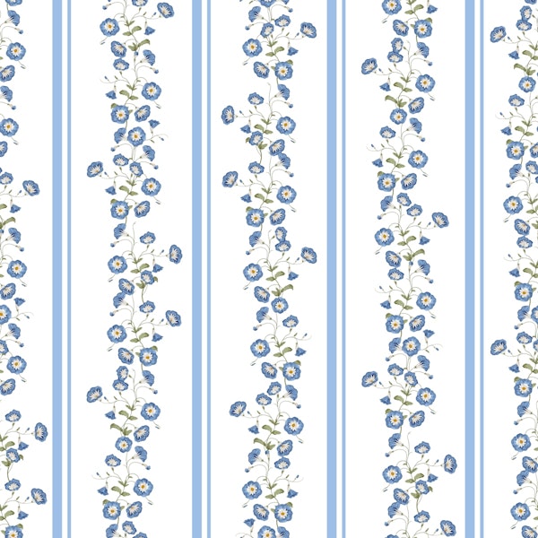 Grand Millennial Victorian Blue Ipomea