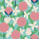 Allium and Clematis with Butterflies - Mint