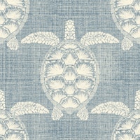 Textured Sea Turtle (Denim Blue) tapete