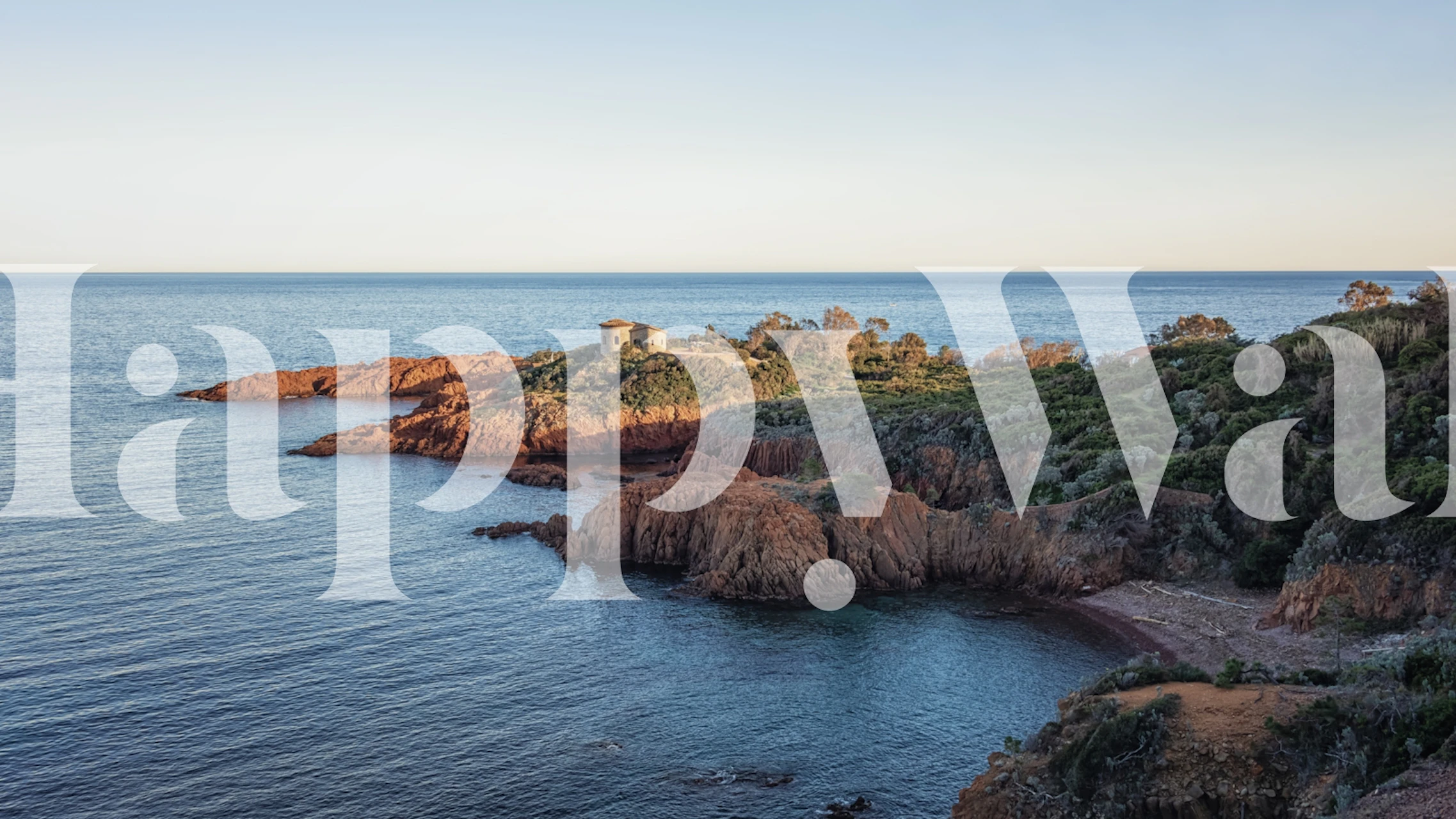 Tapeta Esterel Coastline wyświetlona w pokoju