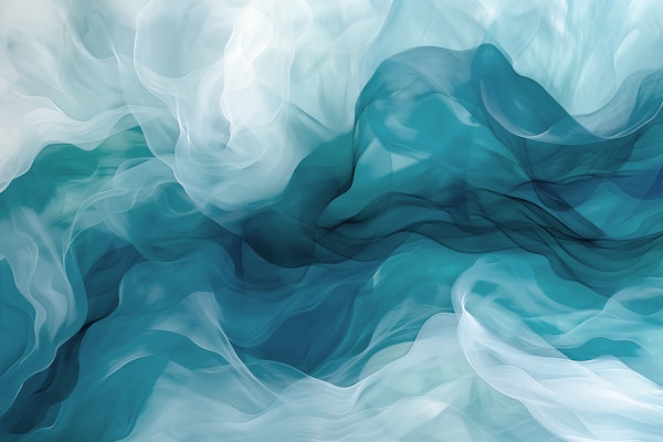 Abstract gentle blue and white waves