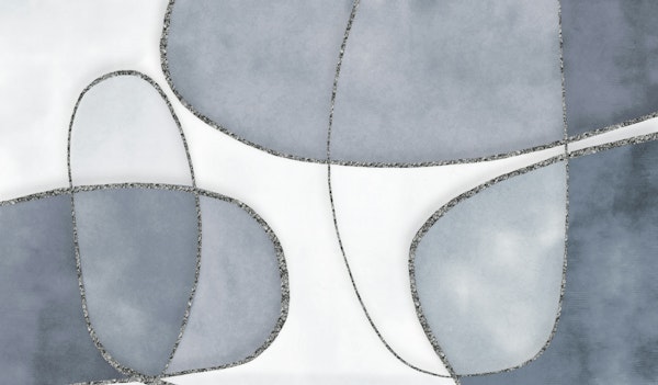 Abstract Linework II Blue Grey