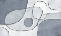 Abstract Linework Blue Grey papel de parede