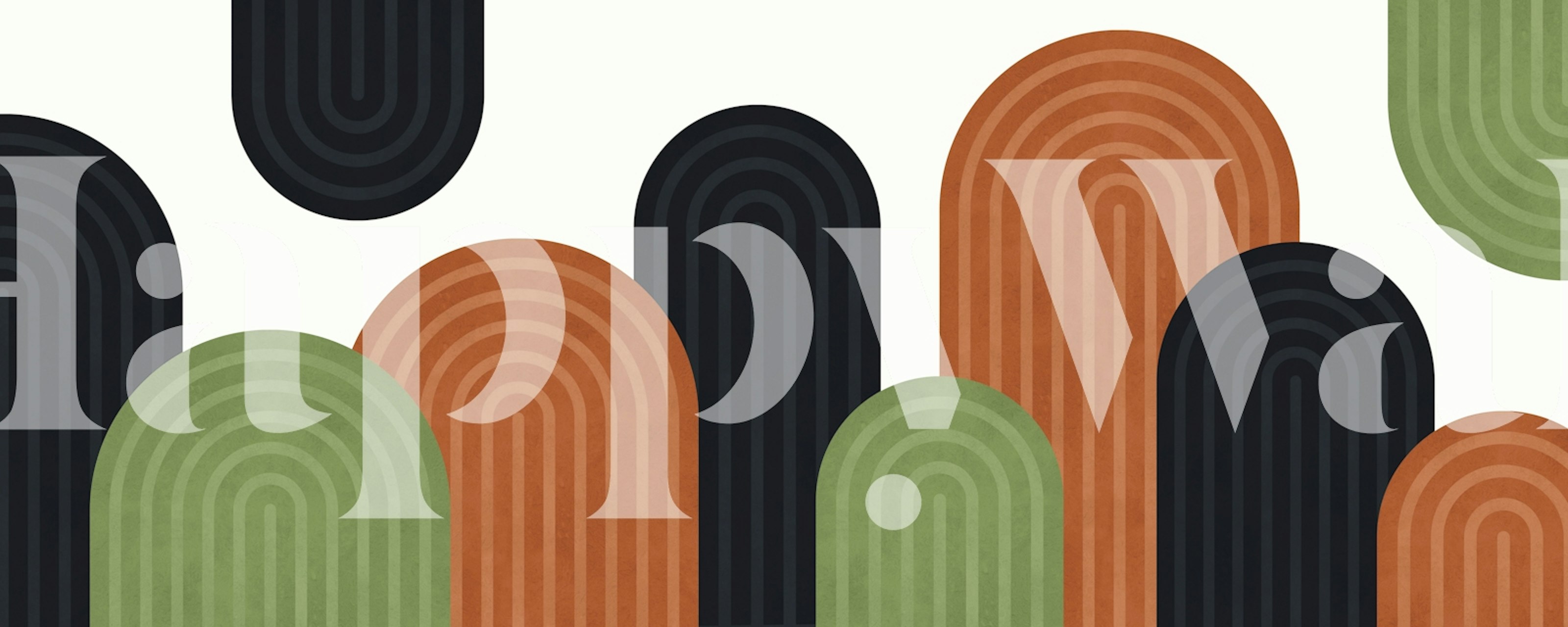 Ταπετσαρία Expressive Lines 24 σε ένα δωμάτιο