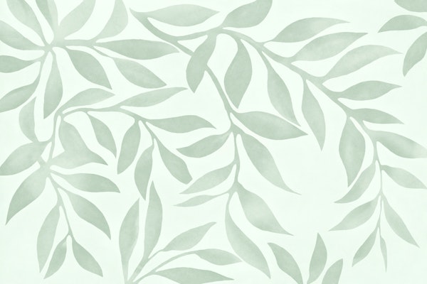 Calm Leaf Botanical Backdrop Sage Green