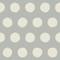 Simple Dots / Ivory on Cloud Grey papiers peint